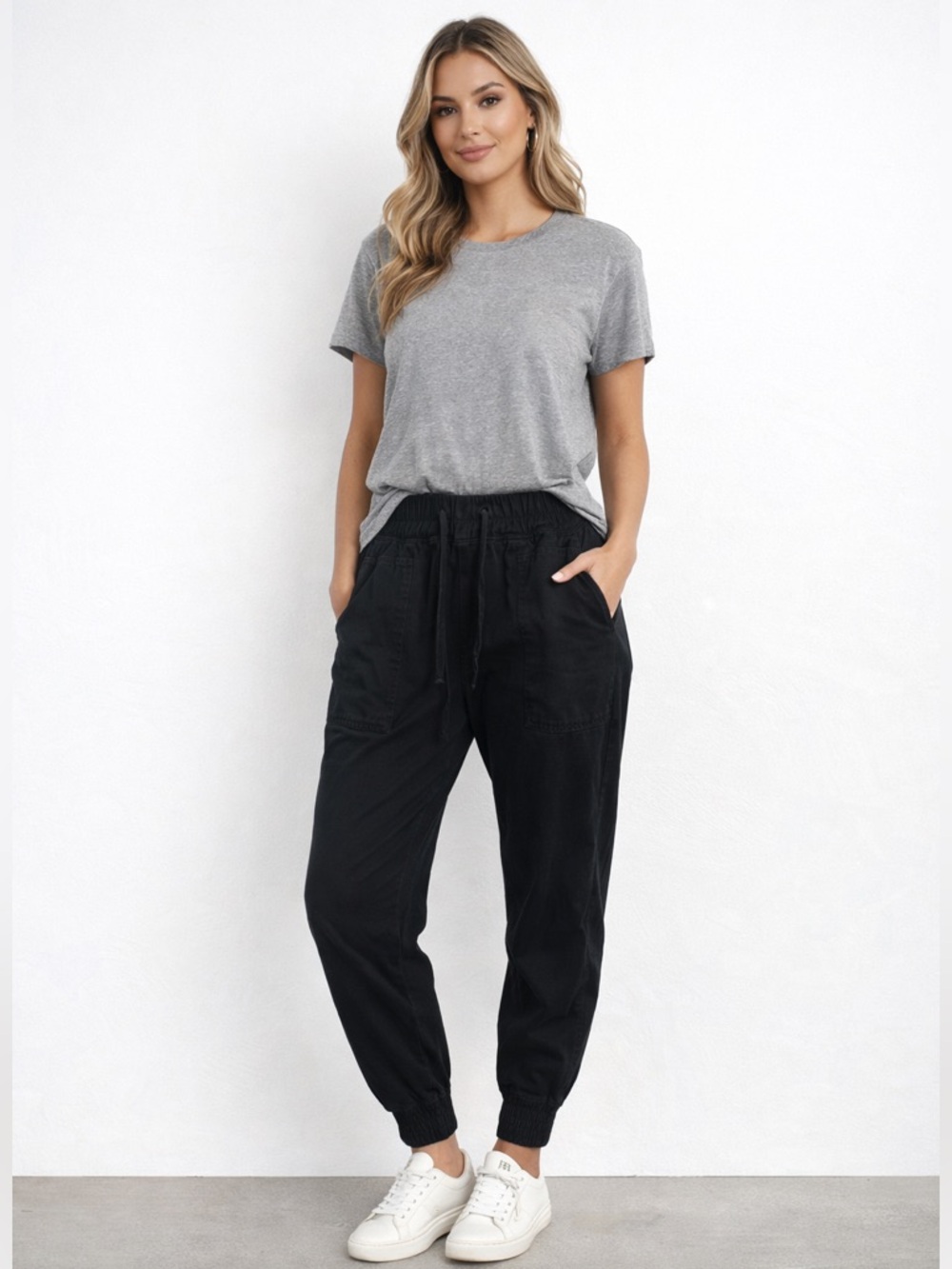 James Perse Black Jogger Sweatpants